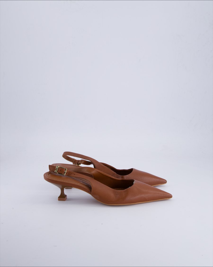 Santa Lolla Heels Leather Brown 36 EU