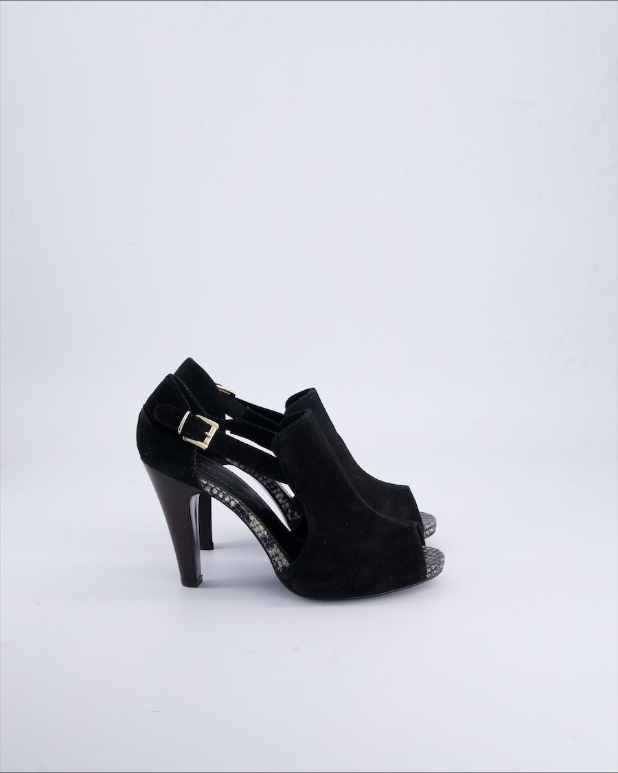 S Oliver Heels Suede Black 38 EU