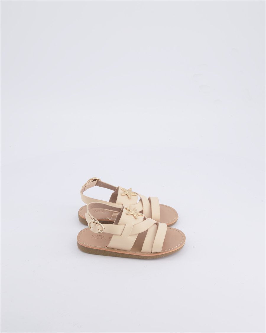 Zara flops, sandals & slides Polyurethane Beige 22 EU