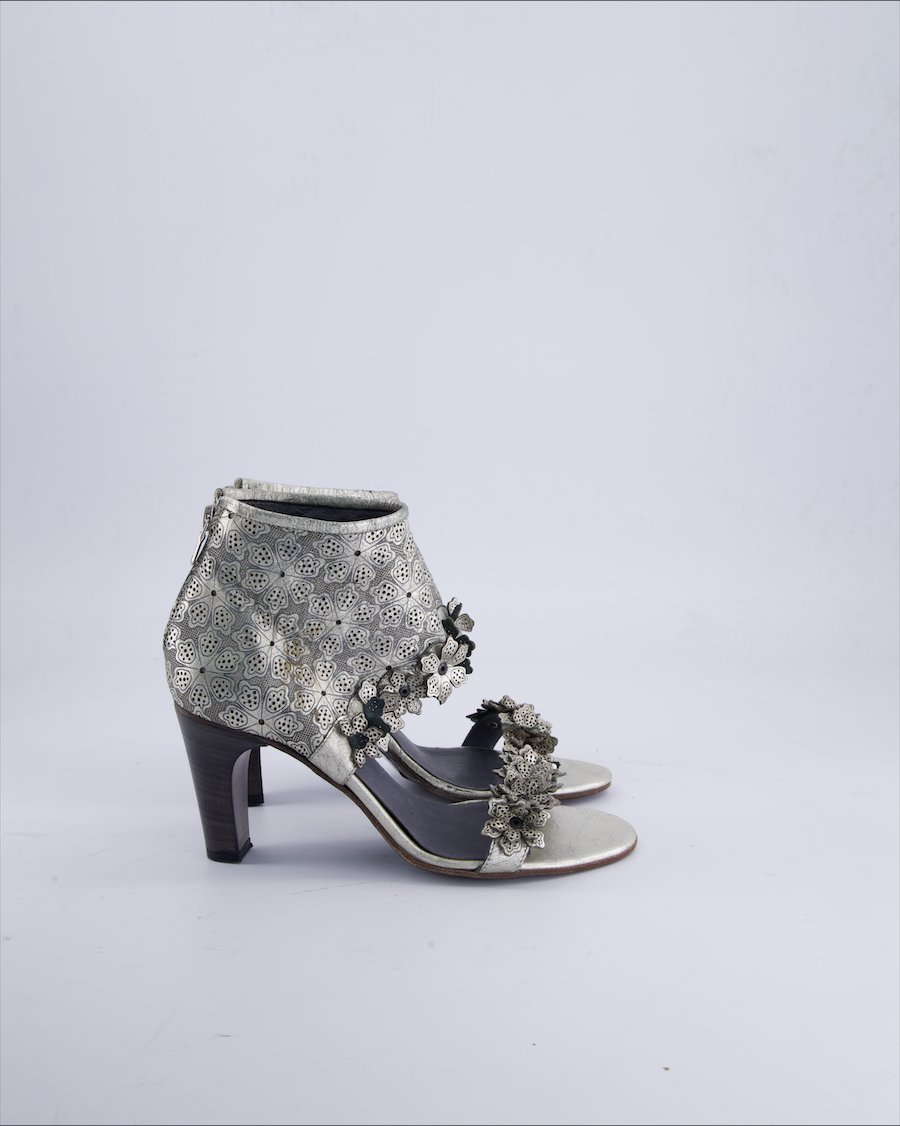 Mimmù Heels Leather Grey 38 EU