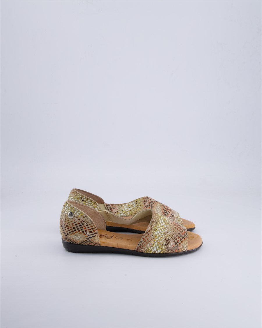 Trisoles Sandals Leather Beige 37 EU