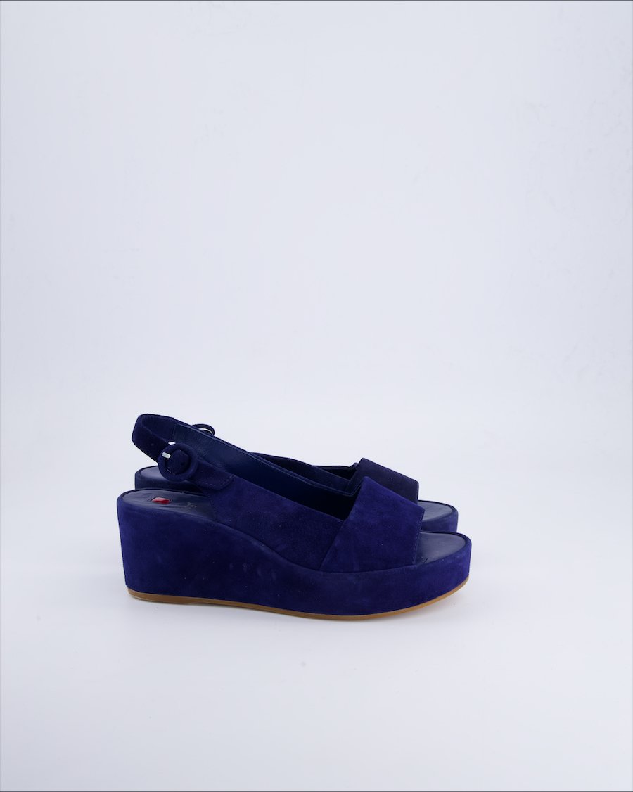 Hogl Sandals Suede Blue 37 EU