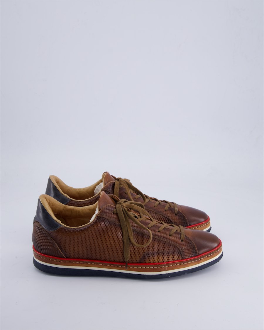 Rosso E Nero Shoes Leather Brown 40 EU