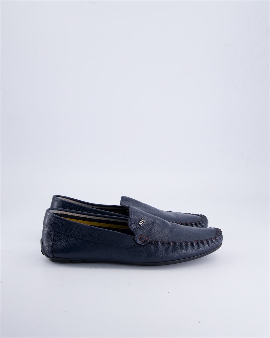 Machossen Shoes Leather Blue 44 EU
