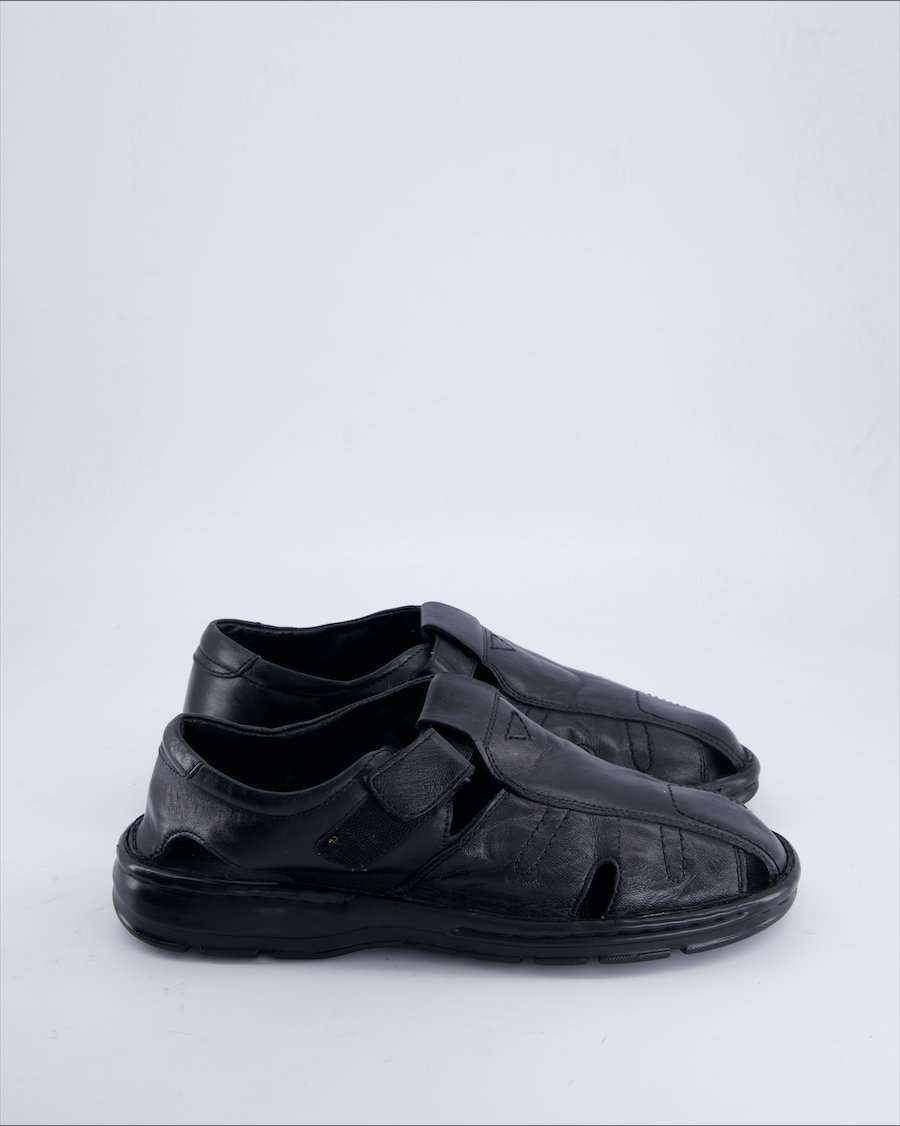 Claudio Conti Sandals Leather Black 43 EU