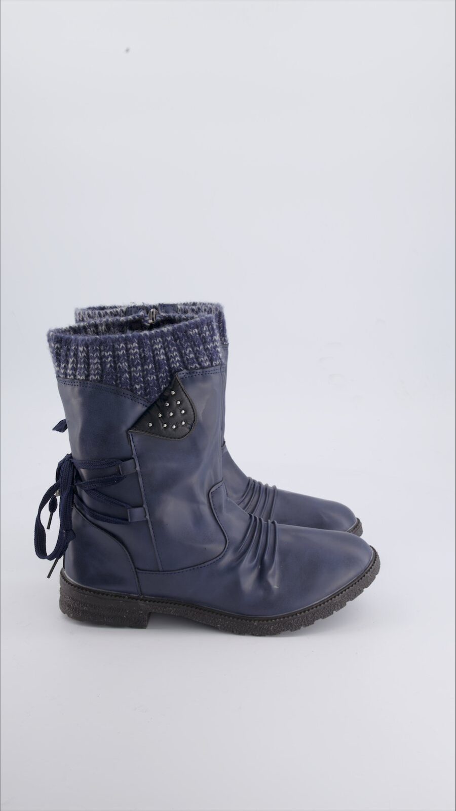 Unbranded Ankle boots Leather Blue 39 EU