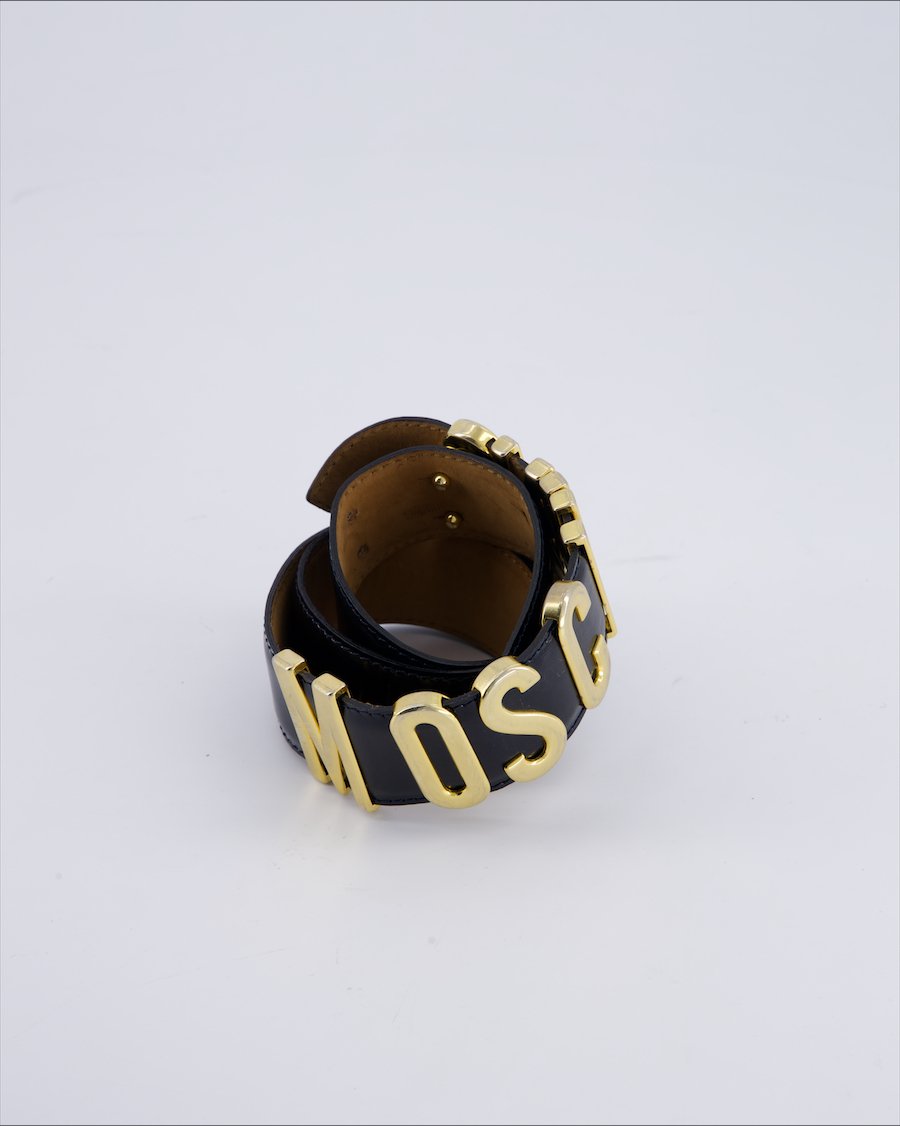 Moschino Belts Leather Black