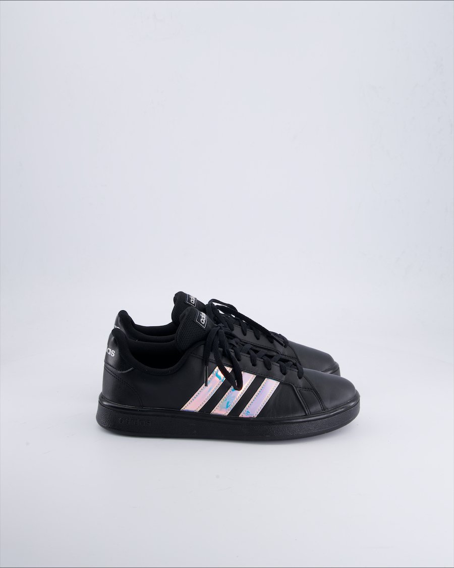 Adidas Grand Court Base Trainers Leather Black 40 EU