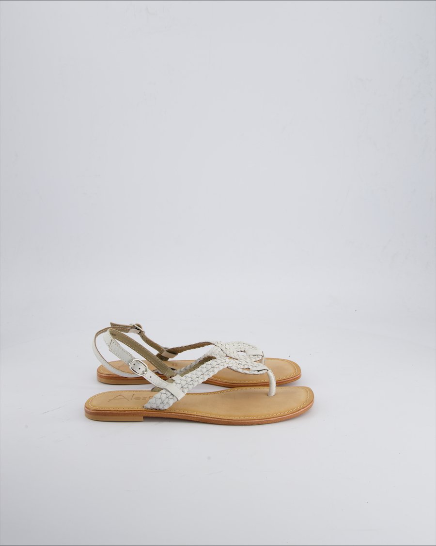 Alesya Sandals Leather White 38 EU