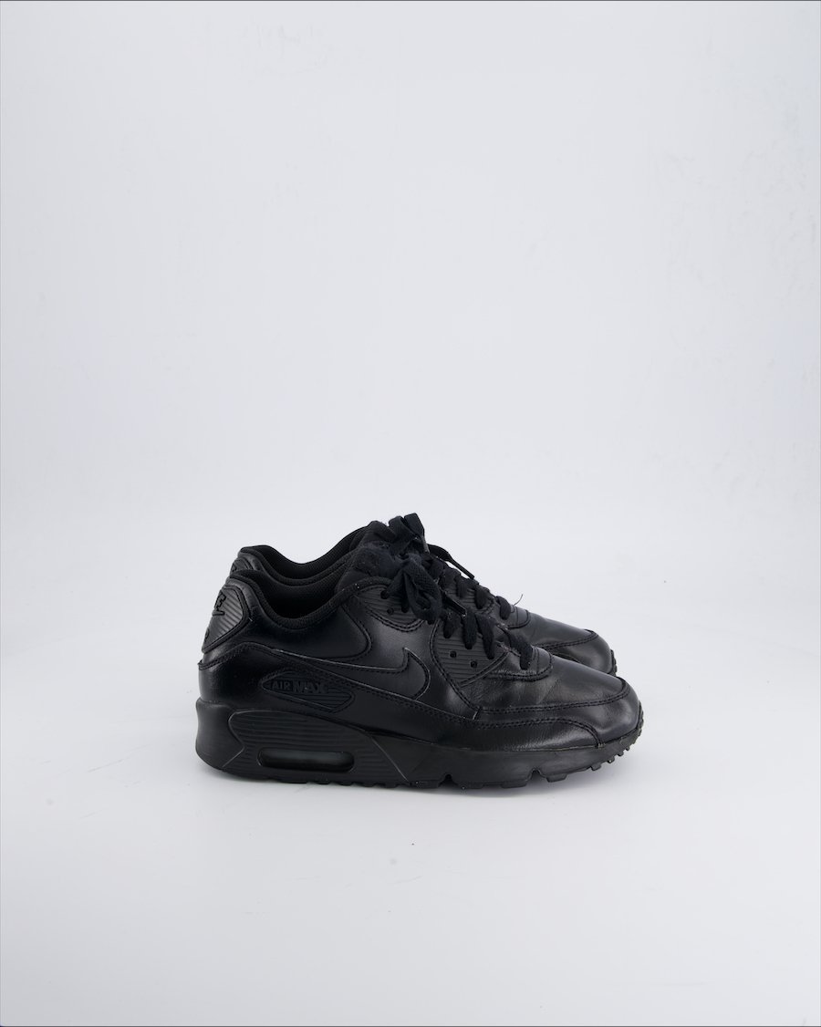 Nike Air Max 90 Trainers Leather Black 38.5 EU