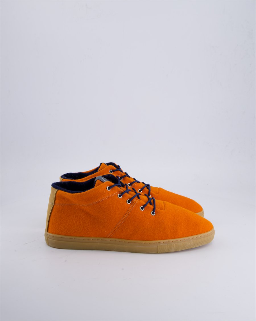Baabuk Shoes Faux fur Orange 45 EU