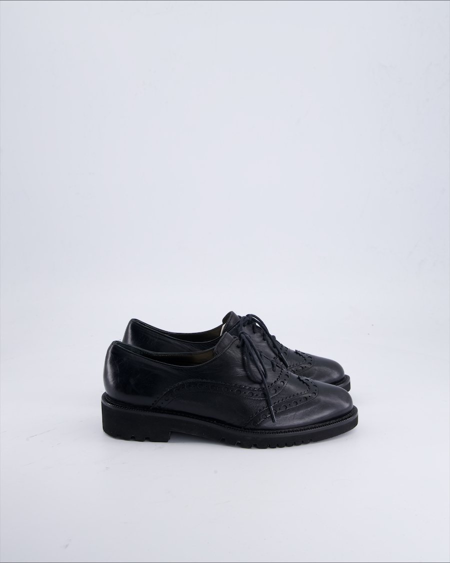 Cristian Daniel Shoes Leather Black 35 EU