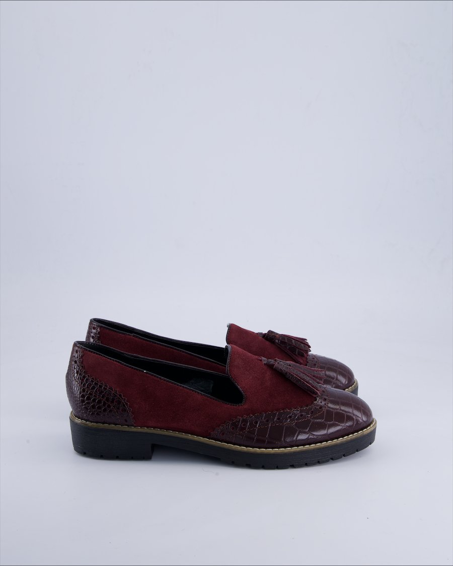 Dune London Shoes Suede Burgundy 39 EU