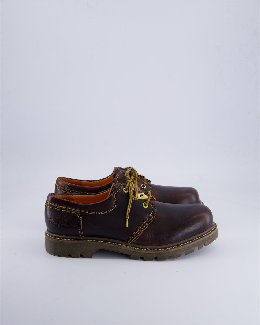 Pepe Jeans Shoes Leather Brown 43 EU