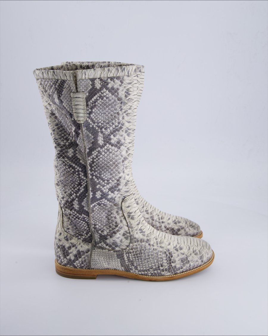 K & S Boots Leather White 38 EU