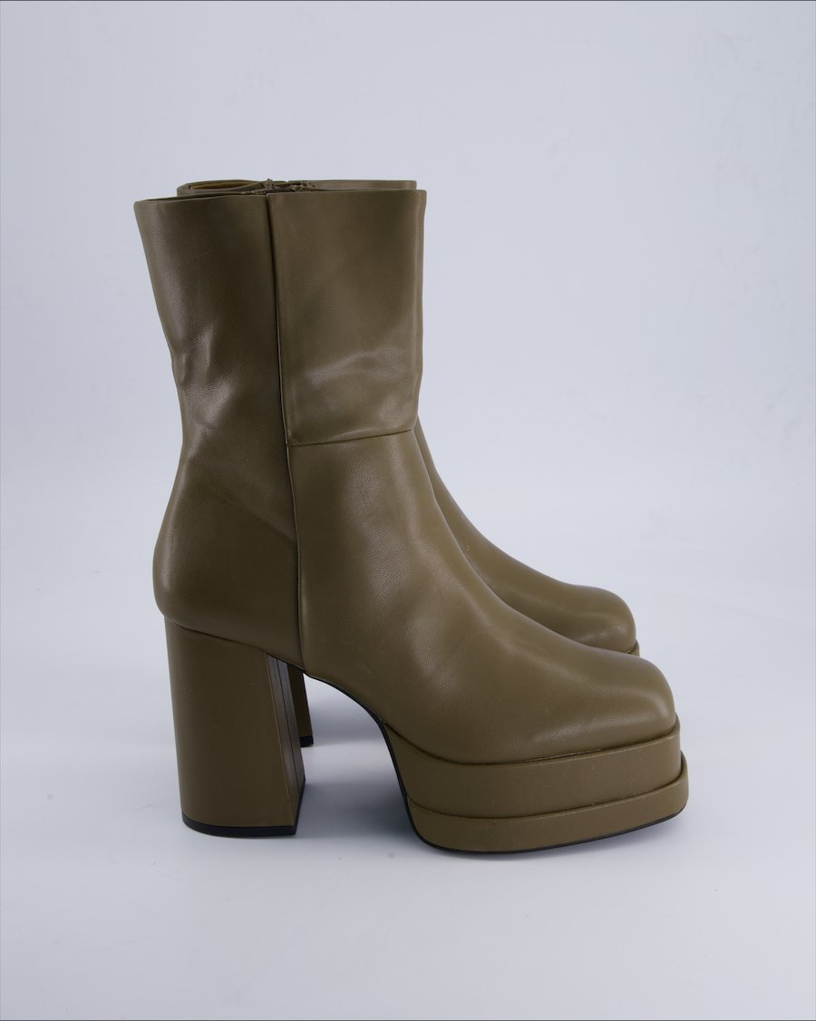 H&M Ankle boots Polyurethane Khaki 40 EU