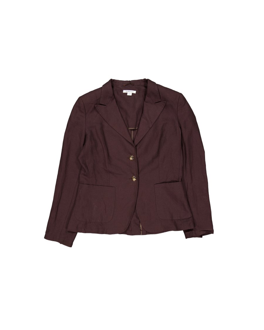 Marella Blazers Viscose Brown L