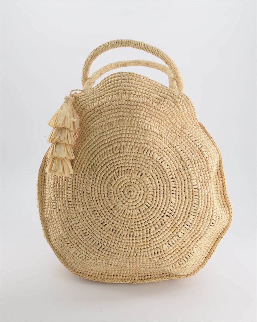 Unbranded Handbags Wicker Beige