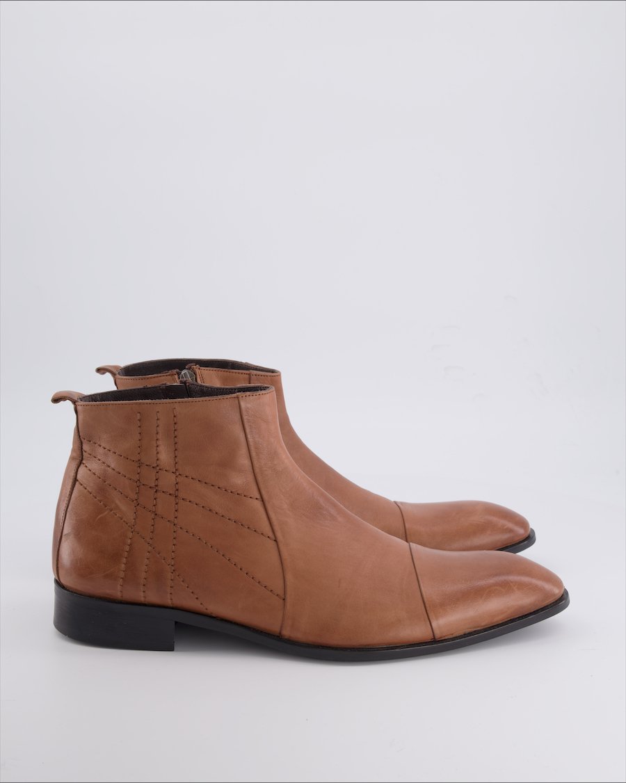 Barcelino Boots Leather Camel 44 EU