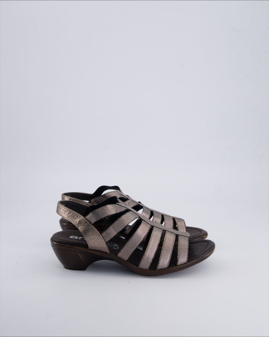 Ara Sandals Leather Silver 38 EU