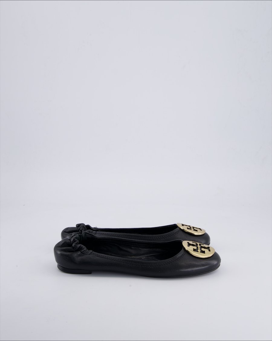 Tory Burch Ballerinas Leather Black 37 EU