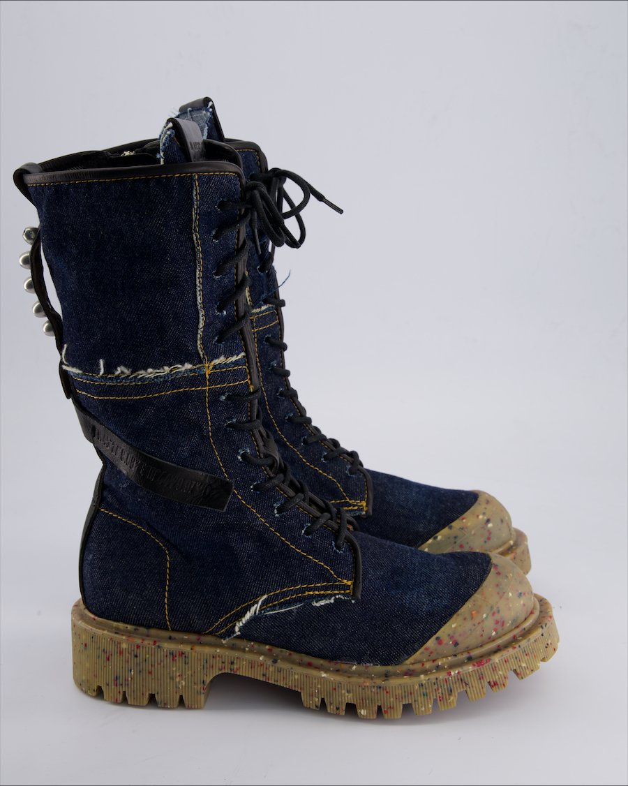 A.S.98 Ankle boots Cloth Blue 39 EU