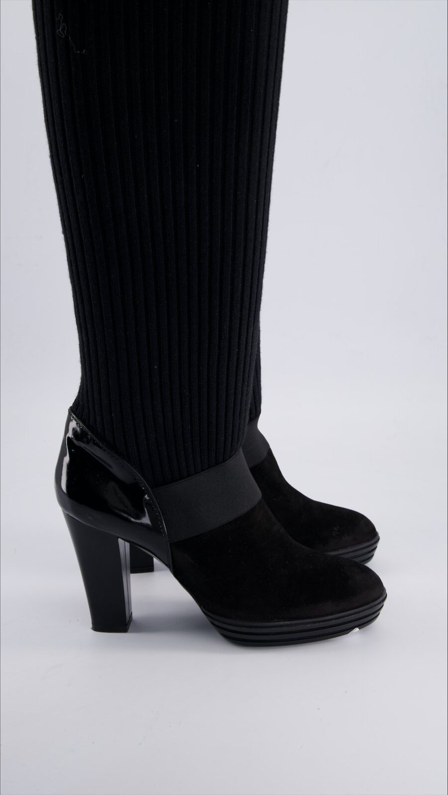 Hogan Boots Leather Black 37 EU