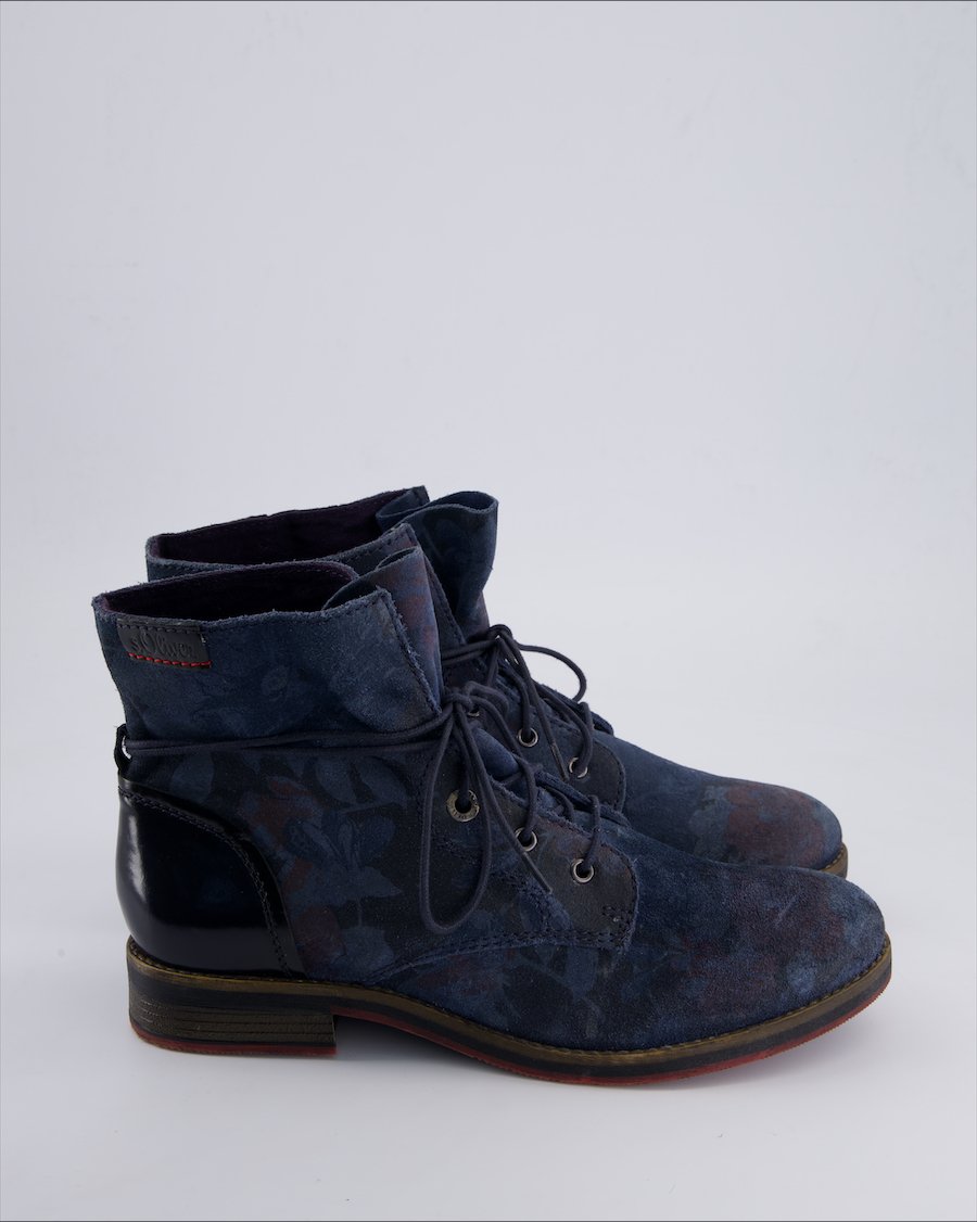 S.Oliver Ankle boots Suede Blue 41 EU