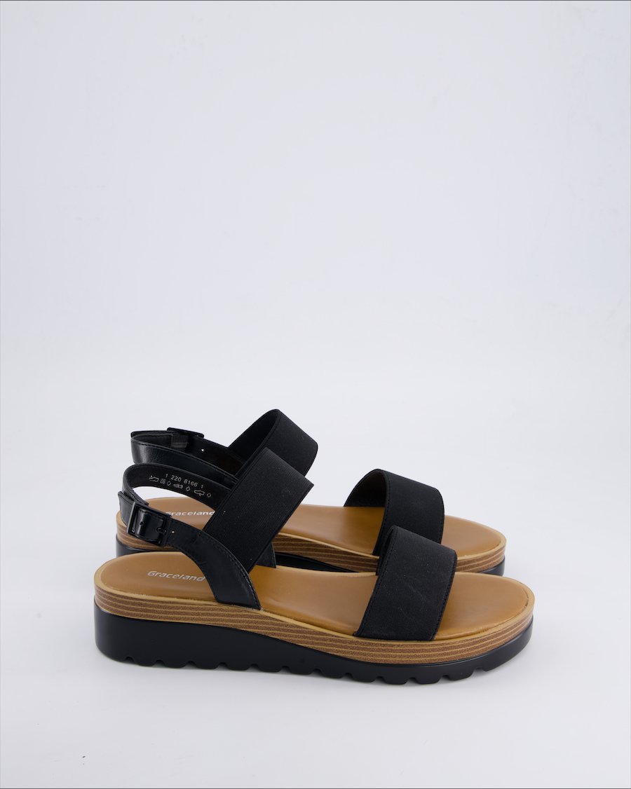 Graceland Sandals Polyurethane Black 40 EU