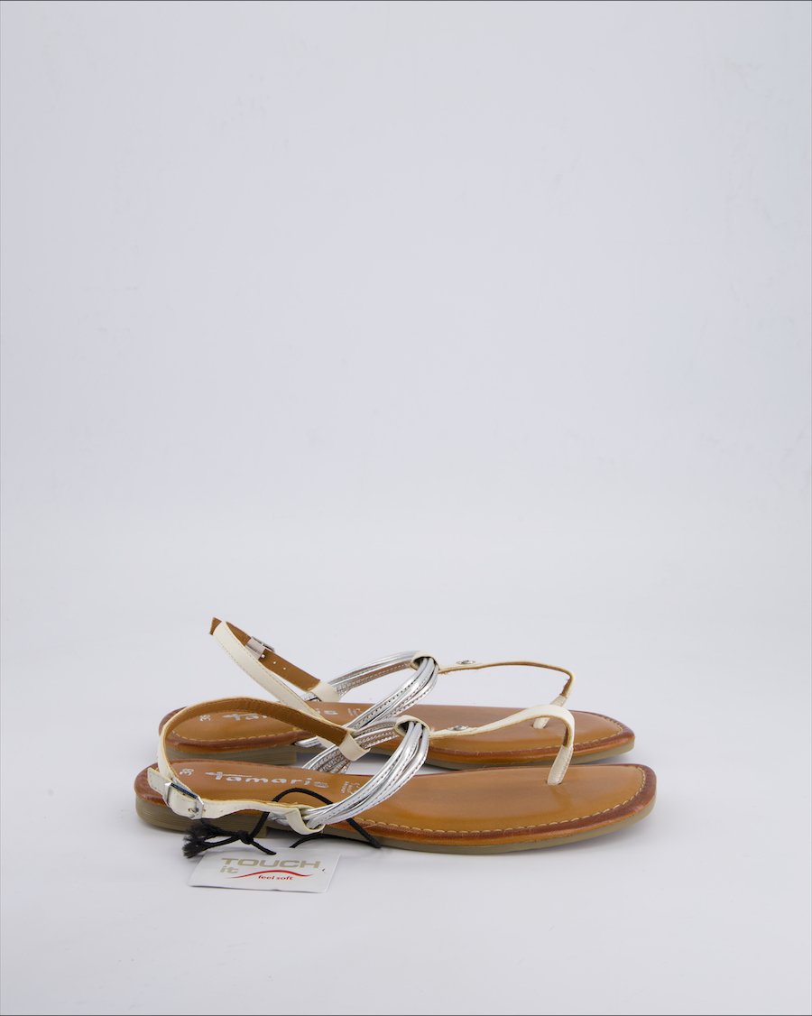 Tamaris Sandals Polyurethane White 38 EU