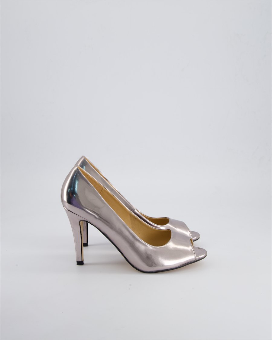 Buffalo Heels Leather Silver 39 EU