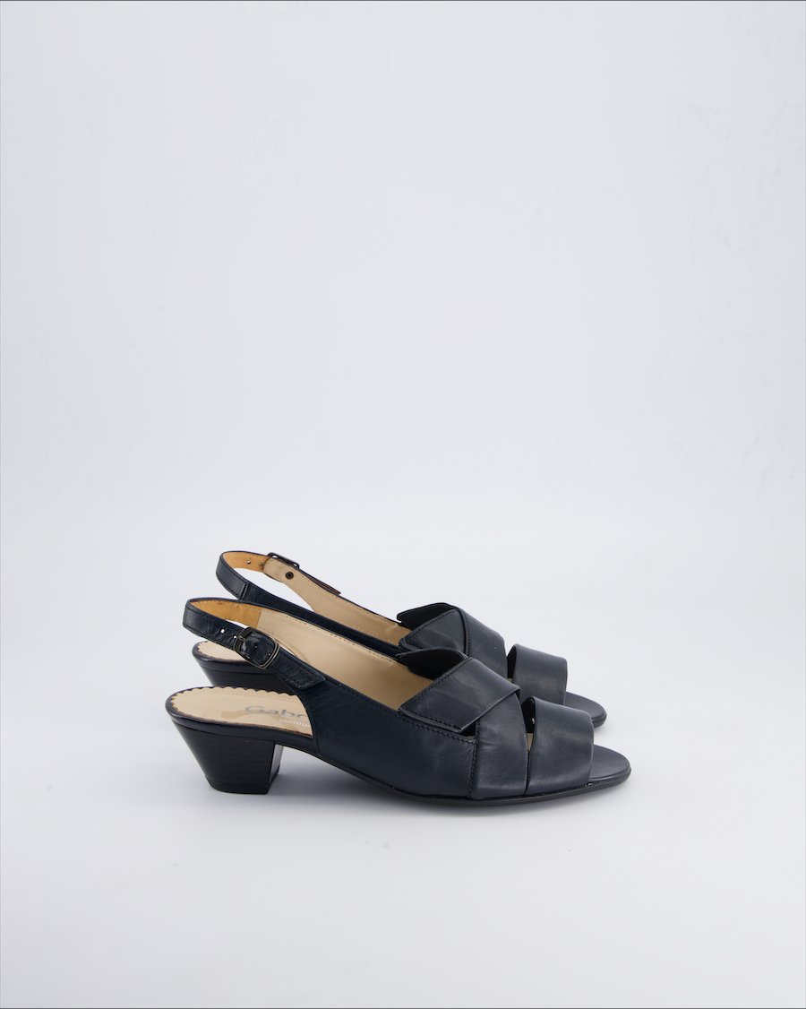 Gabor Heels Leather Navy 38 EU
