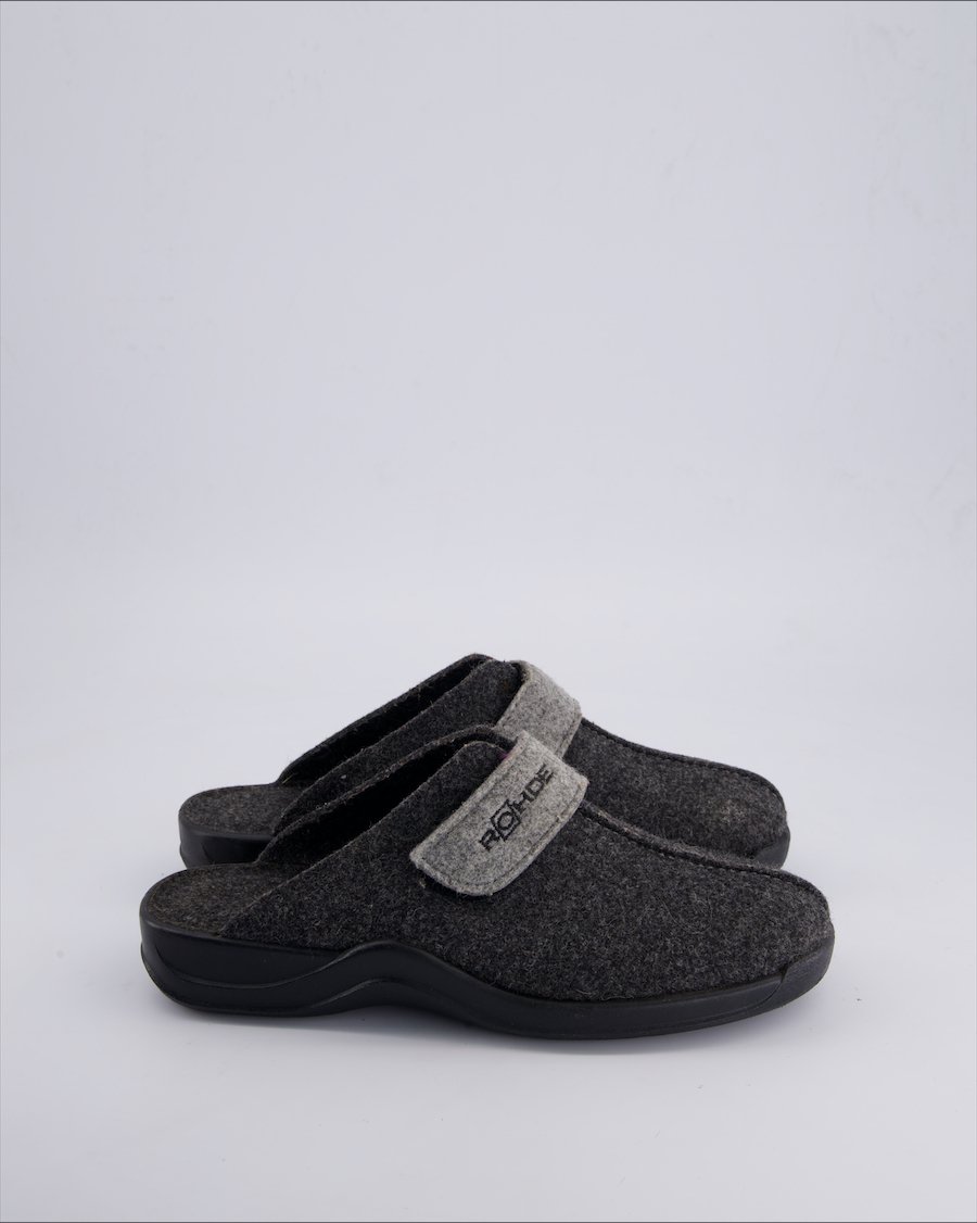 Rhode Sandals Faux fur Grey 42 EU