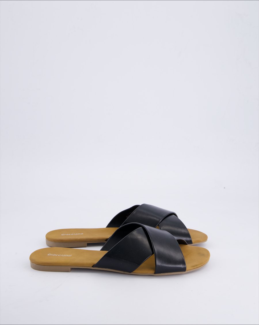 Graceland Sandals Polyurethane Black 39 EU