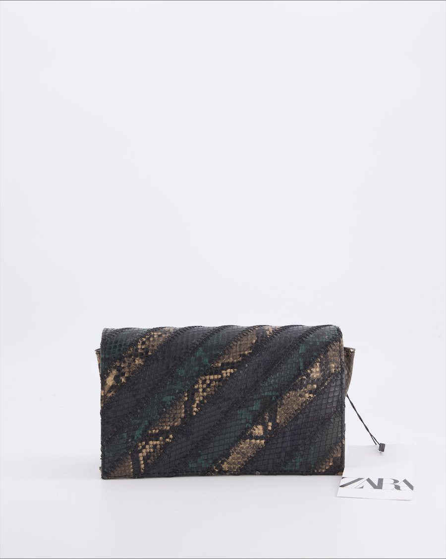 Zara Shoulder bags Polyurethane Green