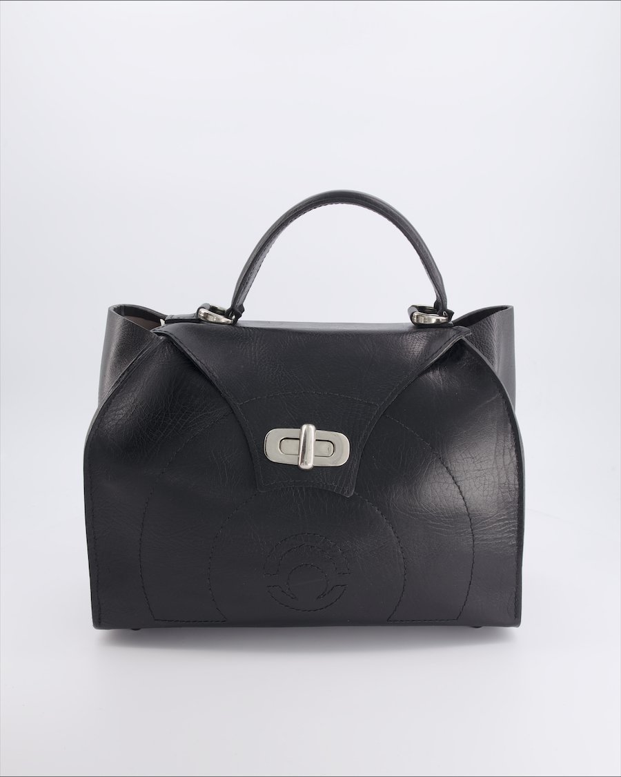 De Paola Handbags Leather Black