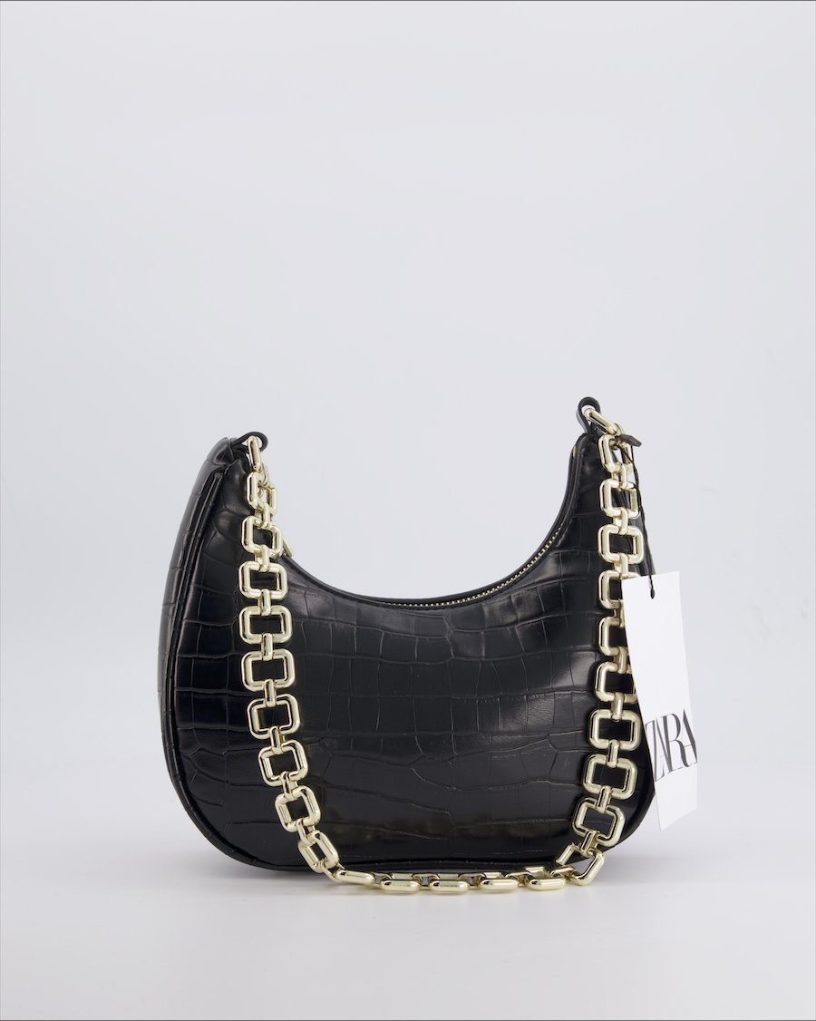 Zara Handbags Polyurethane Black