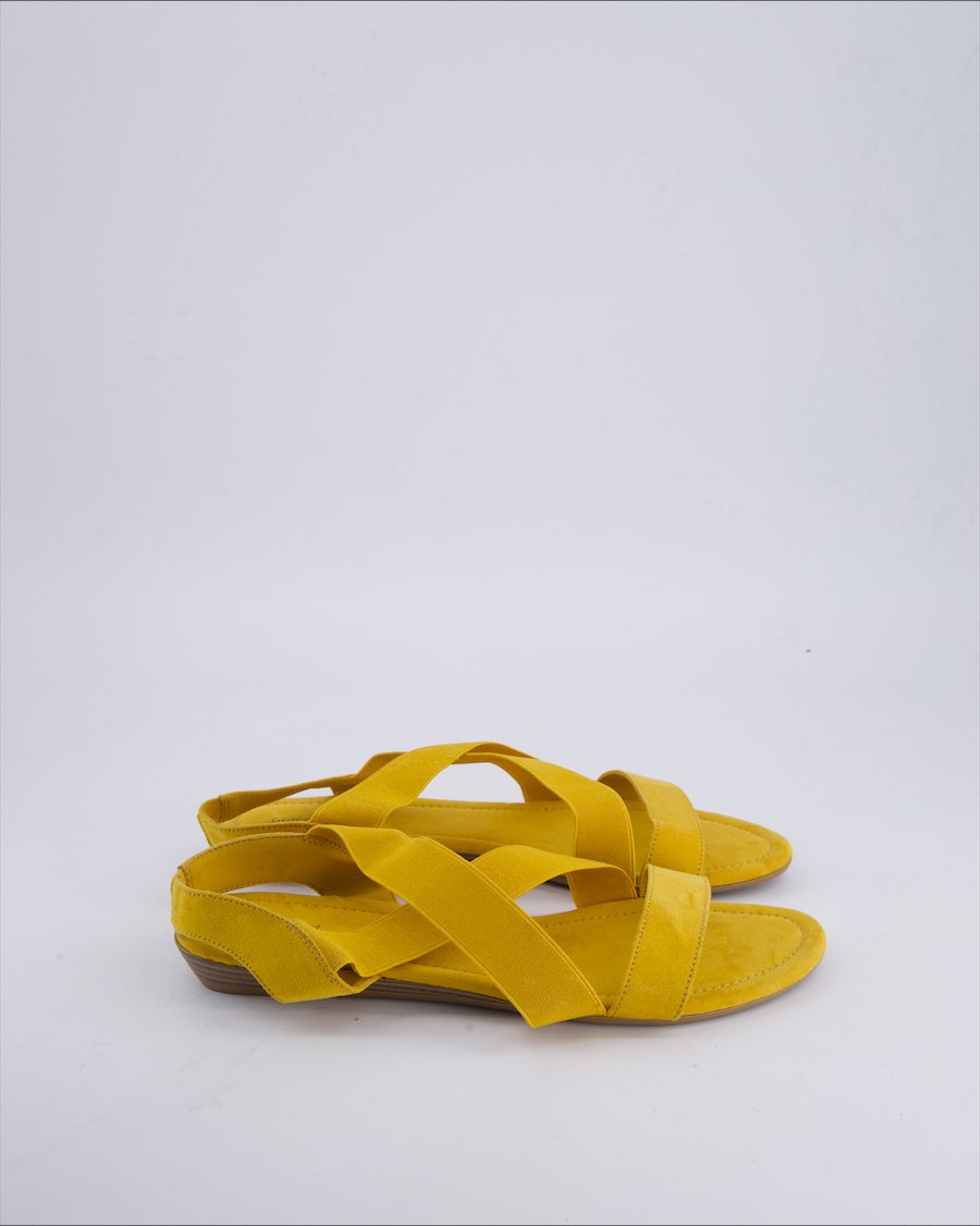 Graceland Sandals Suede Yellow 42 EU