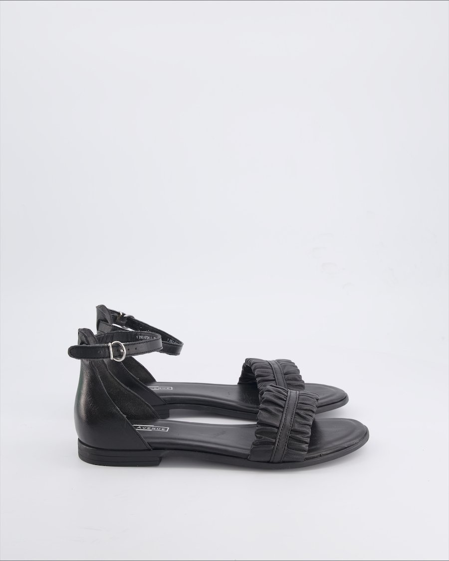 5Th Avenue Sandals Leather Black 39 EU