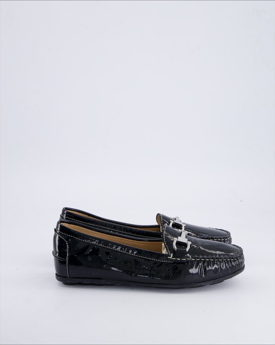 Lottusse moccasins Leather Black 37.5 EU