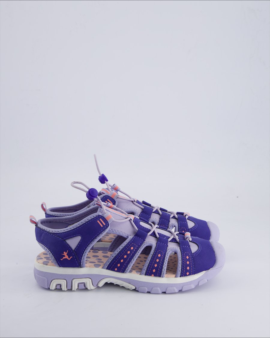 Crane Sandals Leather Purple 36 EU