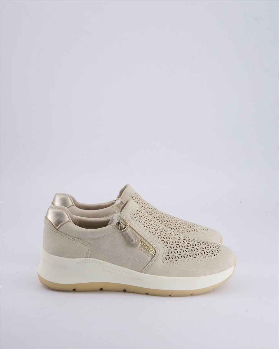 Jana Trainers Leather Beige 38 EU