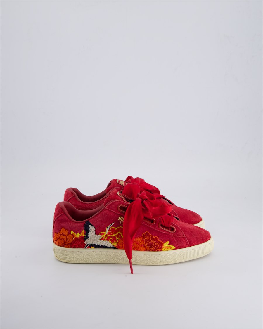 Puma Trainers Suede Burgundy 37.5 EU