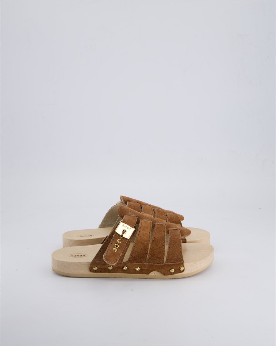 Scholl Sandals Suede Brown 38 EU