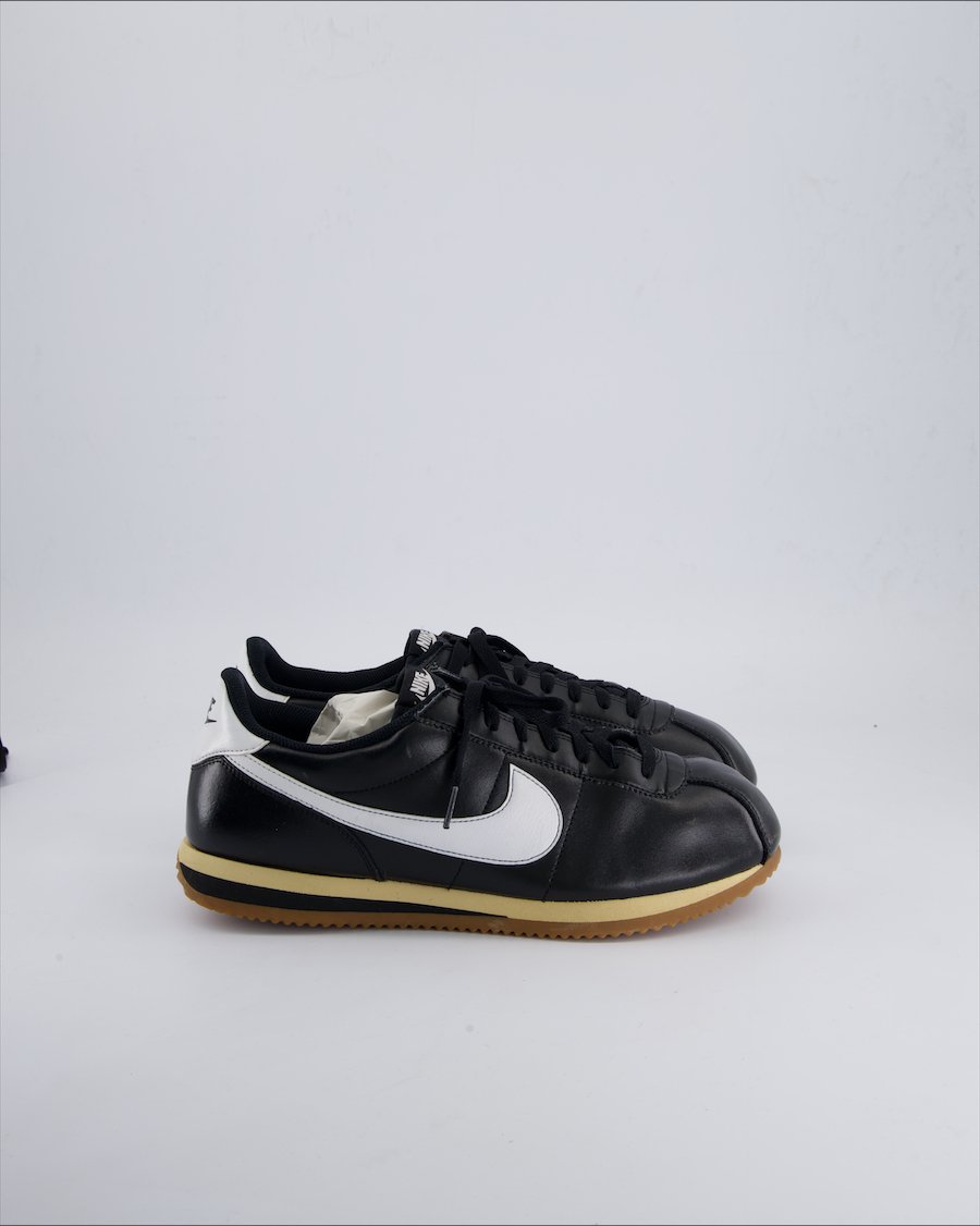 Nike Cortez Trainers Leather Black 44.5 EU