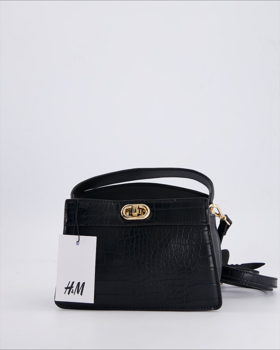 H&M Handbags Polyurethane Black