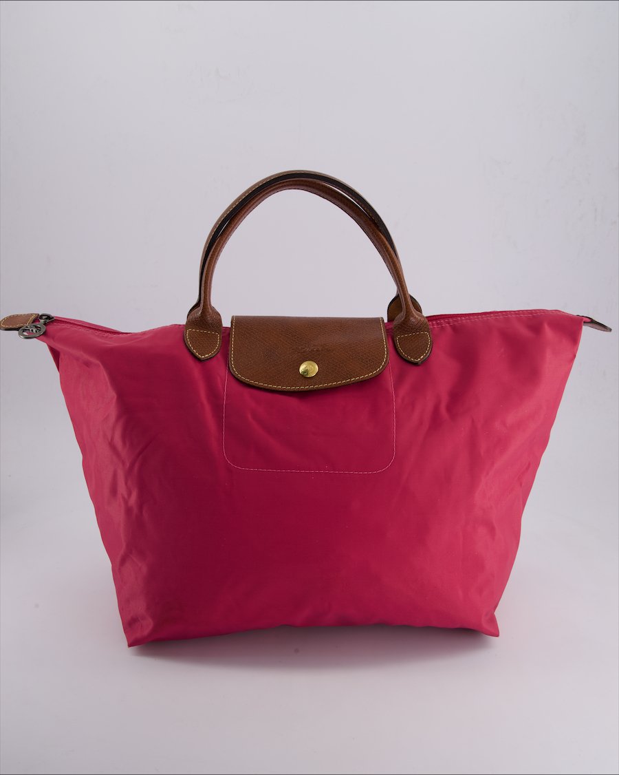 Longchamp Handbags Cloth Purple