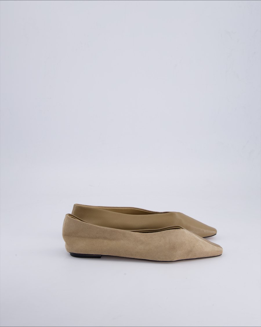 H&M Ballerinas Suede Ecru 36 EU