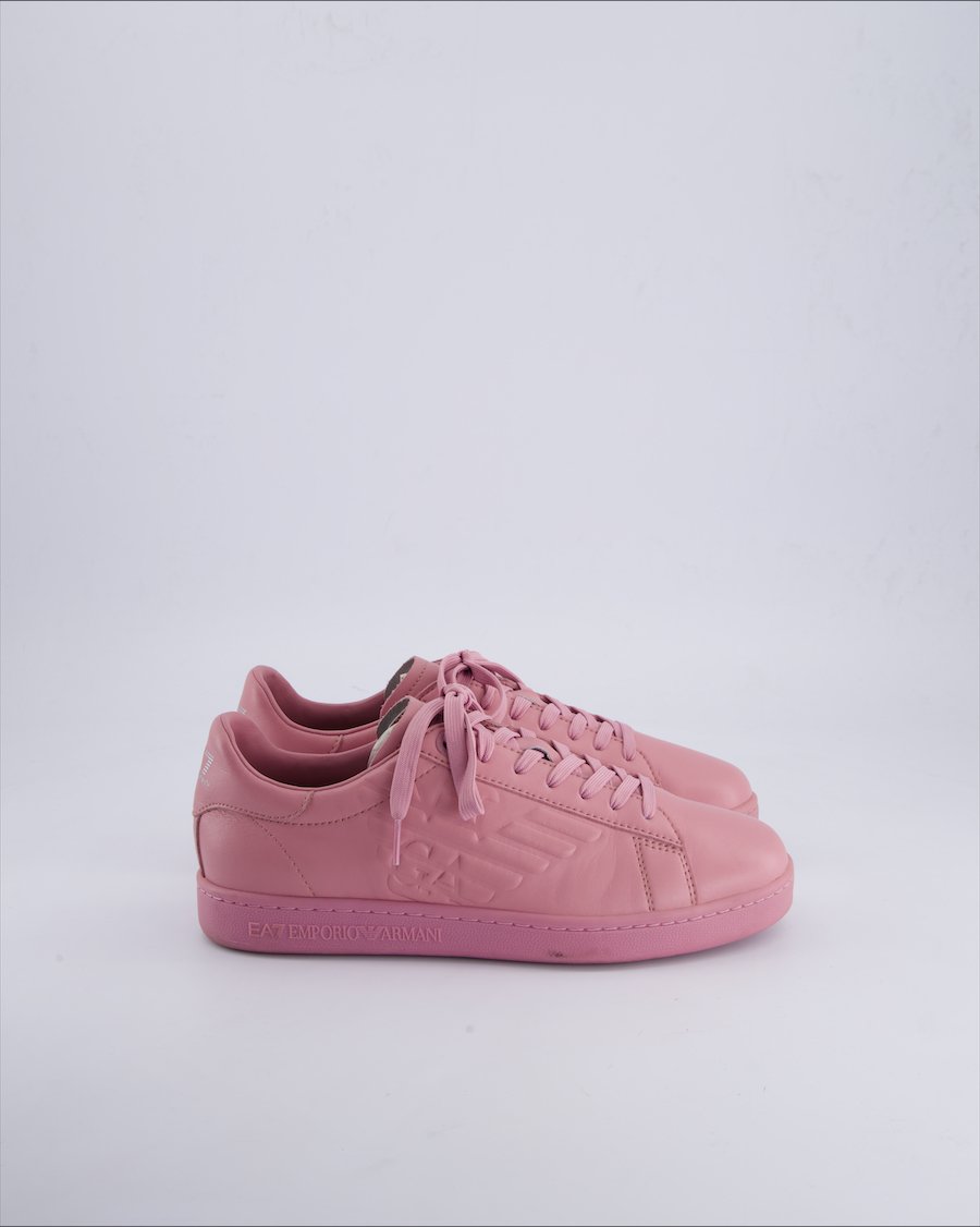 Emporio Armani Trainers Leather Pink 41.5 EU