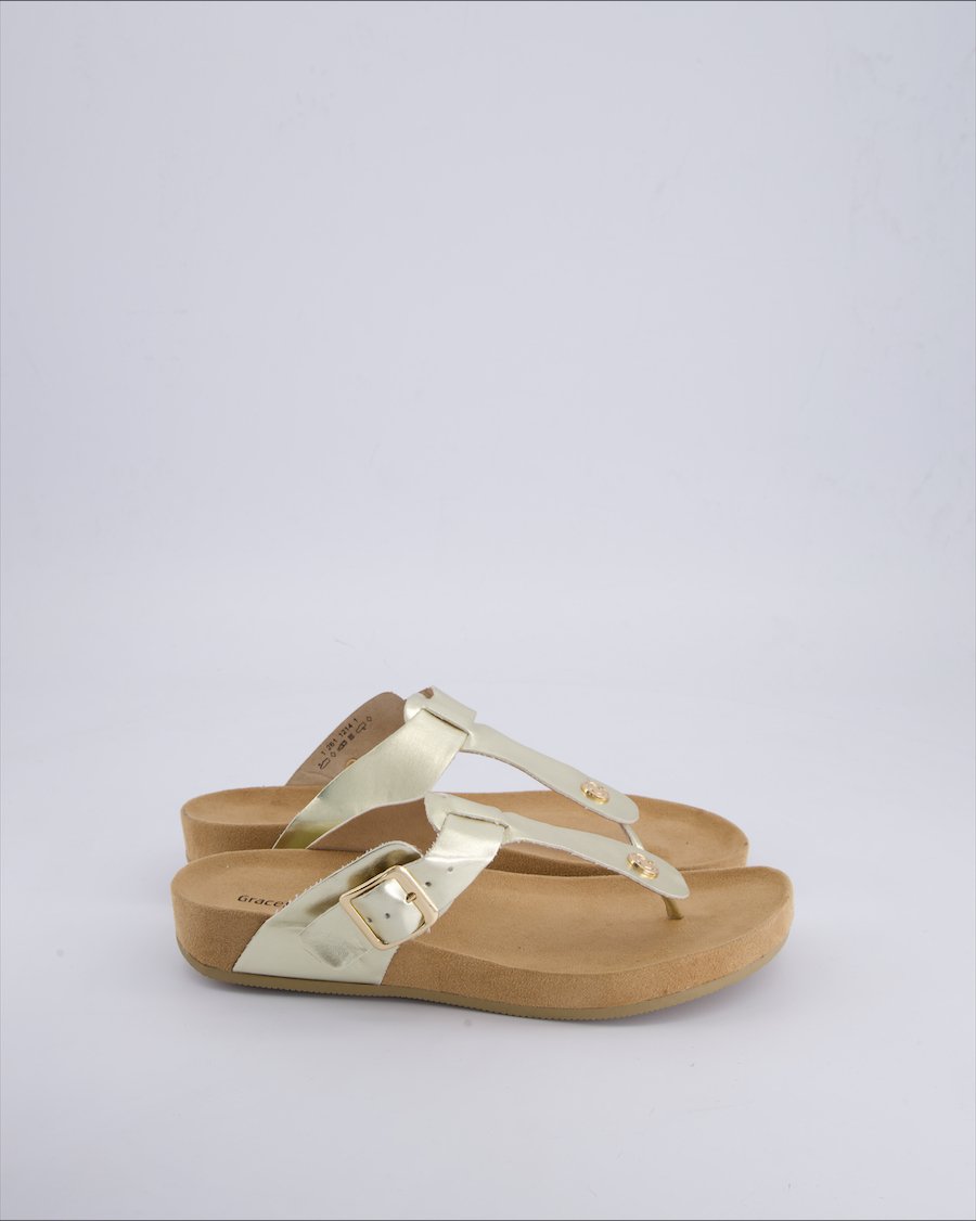 Graceland Sandals Polyurethane Gold 40 EU